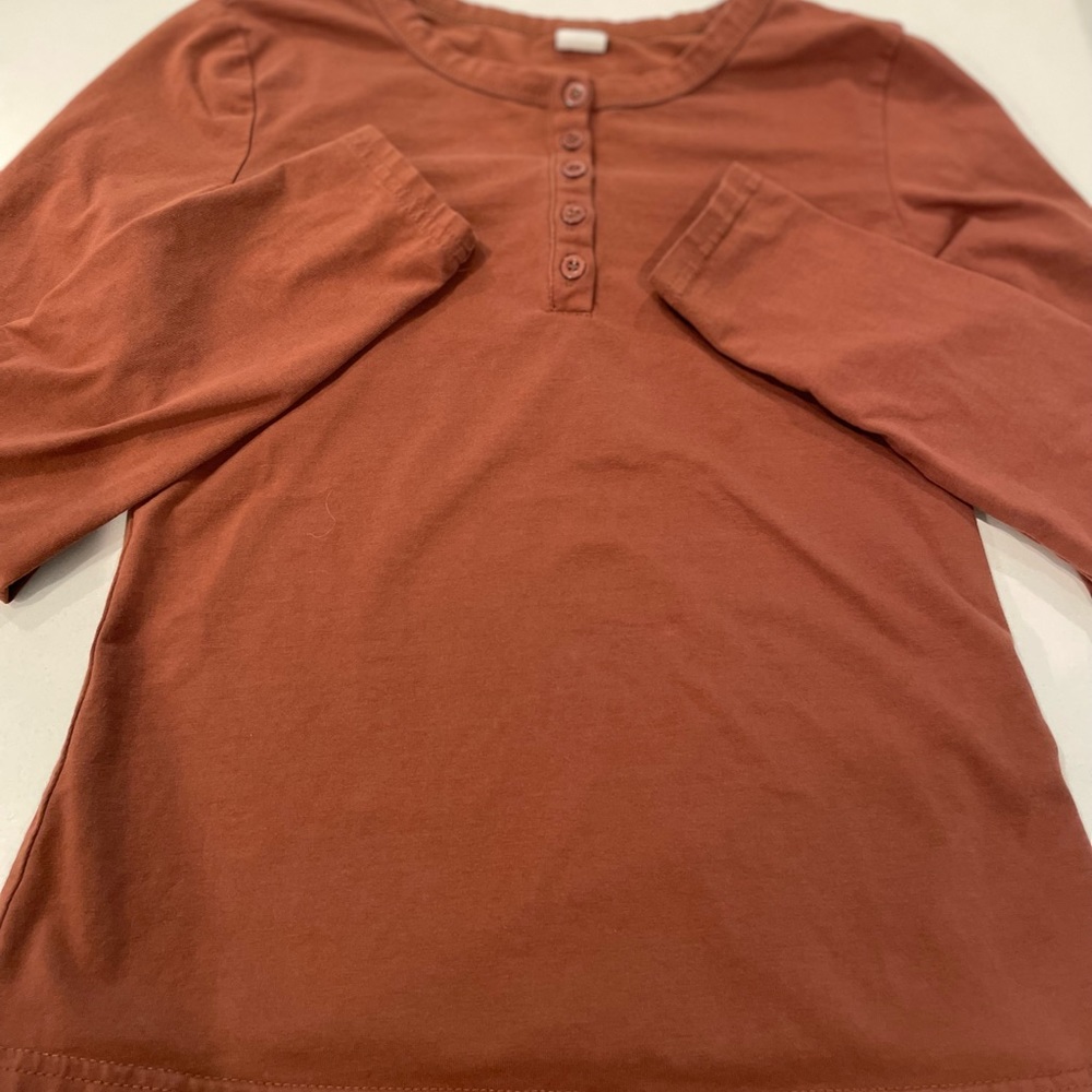 SHEIN youth 12-13 brown long sleeve shirt